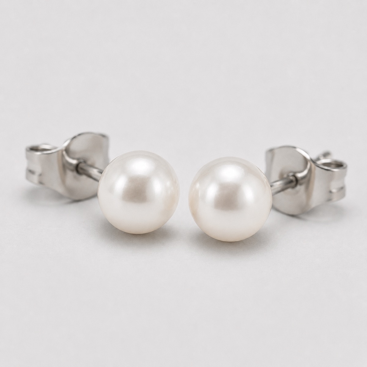 Aros Perla Blanca