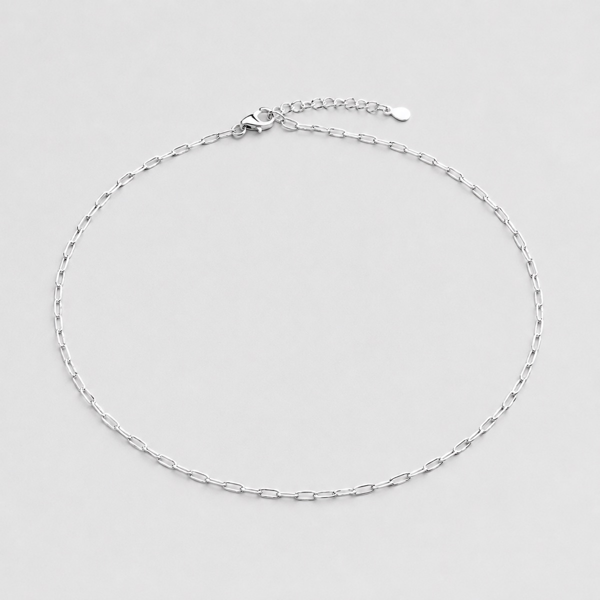 Collar Cadena Fina Plata